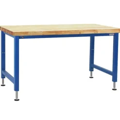 Adams Butcher Block Top Electric Height Adjustable Workbench