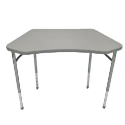 Adjustable-Height ADA-Compliant Octagon Student Desk with Laminate Top - 27"-34"H