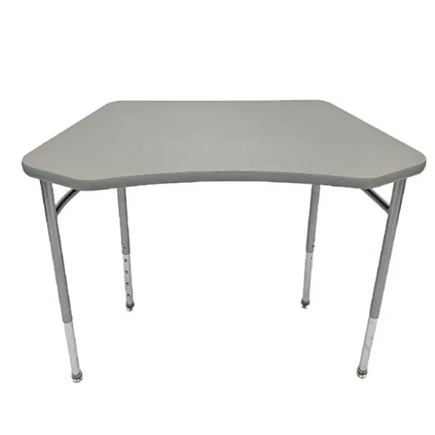 Adjustable-Height ADA-Compliant Octagon Student Desk with Laminate Top - 27"-34"H