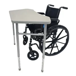 Adjustable-Height ADA-Compliant Octagon Student Desk with Laminate Top - 27