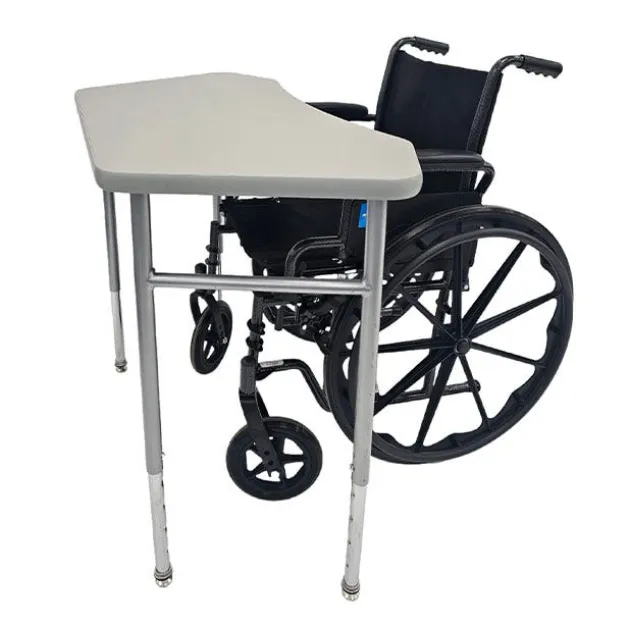 Adjustable-Height ADA-Compliant Octagon Student Desk with Laminate Top - 27"-34"H