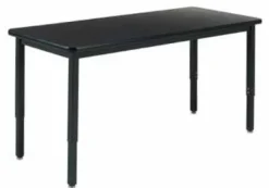 Adjustable Height Laminate Top Metal Frame Science Table (42'' D X 60'' W)