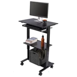 Adjustable 3-Shelf Stand Up Workstation