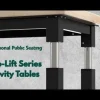 Aero-Lift Tables with Trespa Top