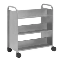 All Welded Buffalo Booktruck w/ 6 Slanted Shelves