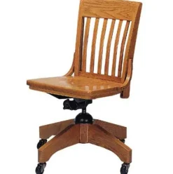 Americana Solid Oak Swivel Chair by Community