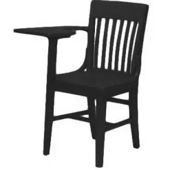 Americana Solid Oak Tablet Arm Chair