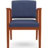 Amherst Wood Series Guest Chair W/ Arms- Standard Fabric