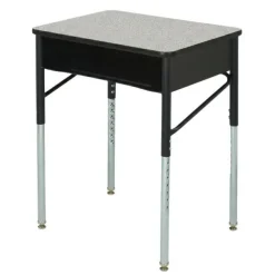 Aptitude Open Front Classroom Desk- Laminate Top w/ Sprayed Edge