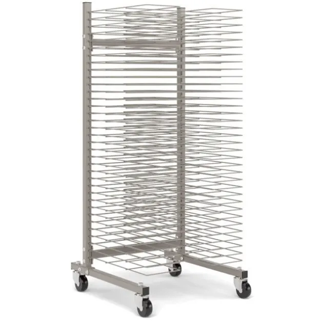 Art Drying Rack w/ 35 Trays & Casters