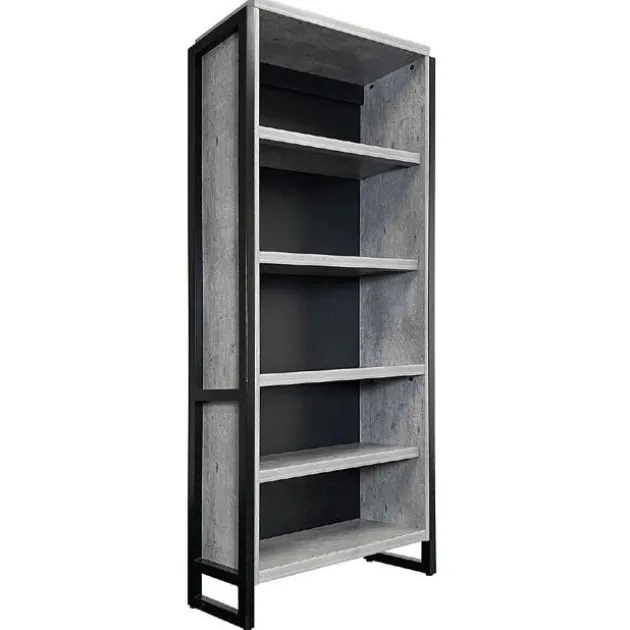 Artisan Collection L-Shaped Executive Office Desk with Bookcase