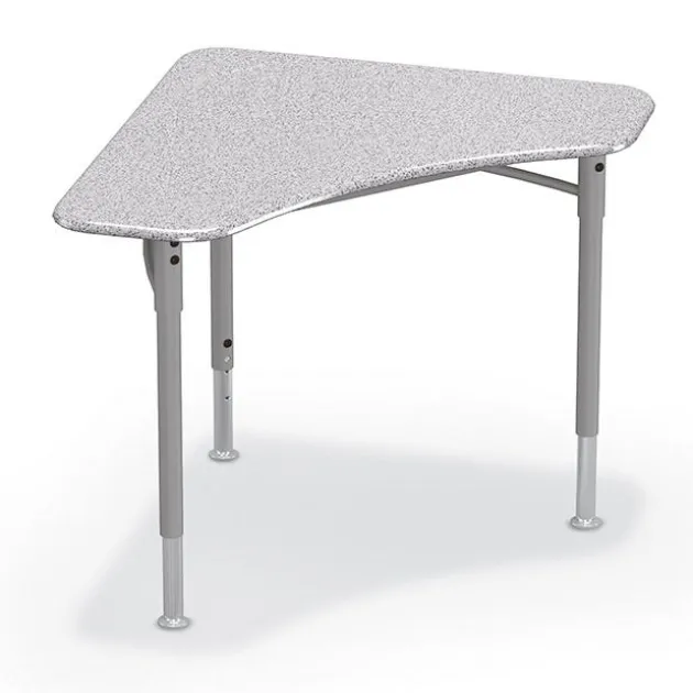 Astute Flex Boomerang Hard Plastic Collaborative Student Desks, 2-Pack