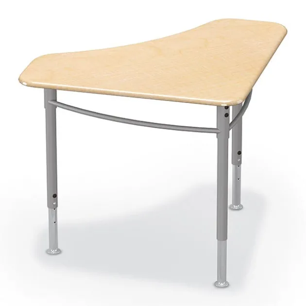 Astute Flex Boomerang Hard Plastic Collaborative Student Desks, 2-Pack