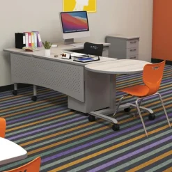 Avid Pneumatic Conference End Desk w/ Dry Erase Top