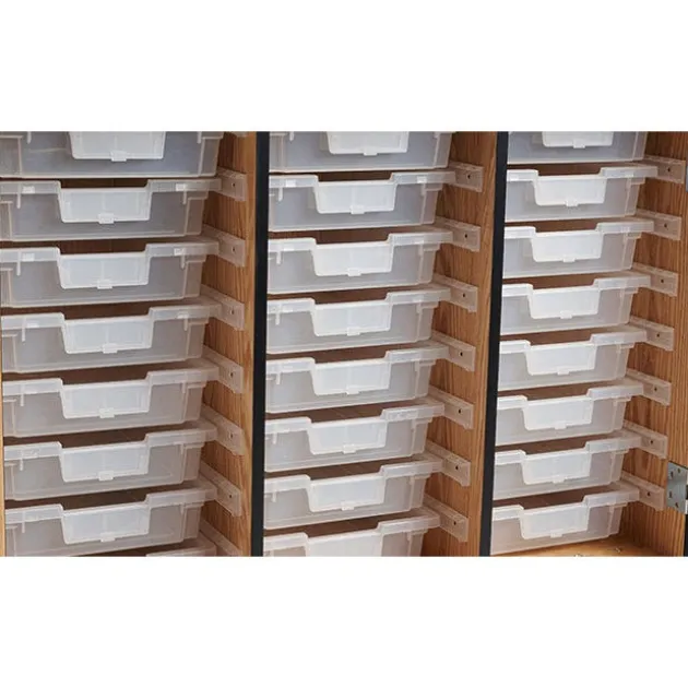Bin Storage Mobile Science Cabinet with Chem-Res Top (48" x 28")