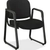Black Fabric Guest Chair