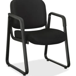 Black Fabric Guest Chair
