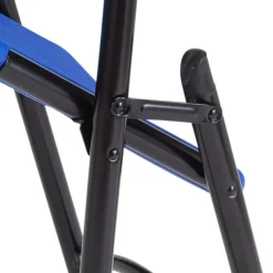 Blue Plastic Folding Table & Chair Set- 30'' x 72'' Rectangle Folding Table with 4 Blue Folding Chairs
