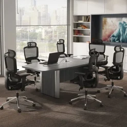 Boat Shaped Conference Tables w/ Elliptical Base