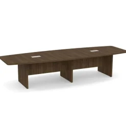 Boat Shaped Conference Tables w/ Slab Base
