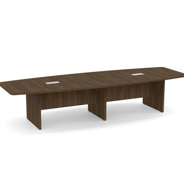 Boat Shaped Conference Tables w/ Slab Base
