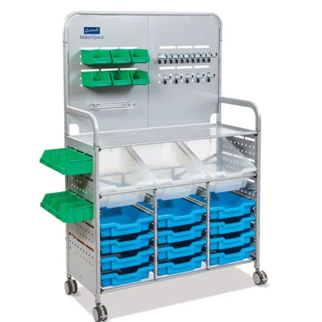 Callero Makerspace Silver Cart Set
