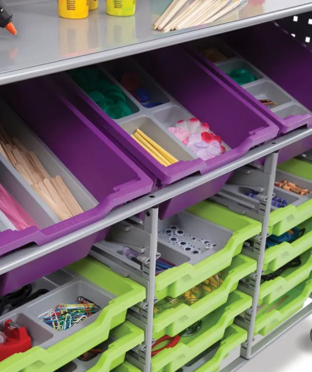 Callero Makerspace Silver Cart Set