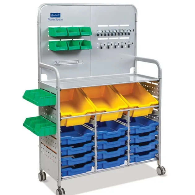 Callero Makerspace Silver Cart Set