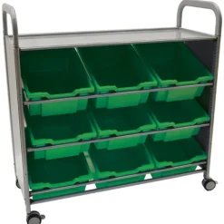 Callero Silver Tilted Tray Cart