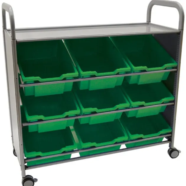 Callero Silver Tilted Tray Cart