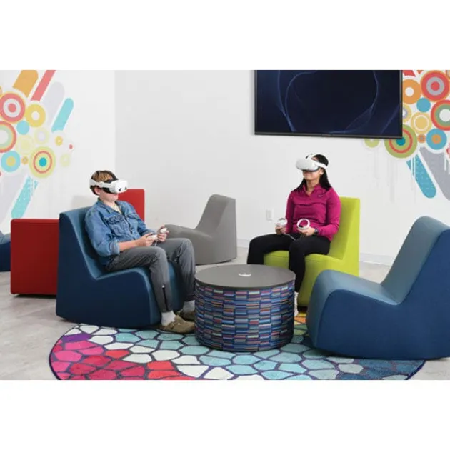 Campfire Flowform Soft Seating Set- 5 Soft Rockers + 1 Ottoman