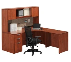 Classic Series L-Shaped Desk w/ Hutch