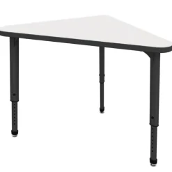 Classroom Set - 8 Apex Stack Chairs (18''H - 5th-Adult) & 8 Triangle Dry Erase Student Apex Desks