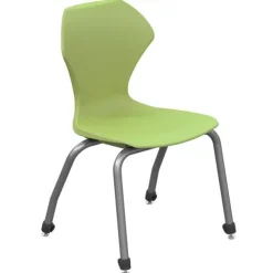 Classroom Set - 20 Apex Stack Chairs (18'' H -5th-Adult) & 20 Dry Erase Contour Student Desks