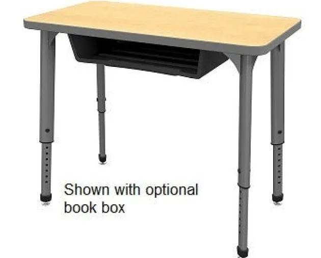 Classroom Set- 20 Apex Stack Chairs (18'' - 5th-Adult) & 20 Dry Erase Desks (30'' x 20'')