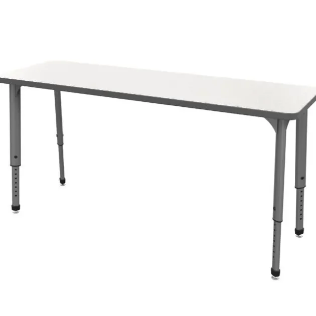 Classroom Set- 20 Apex Stack Chairs (18'' - 5th-Adult) & 10 Double Dry Erase Desks (60'' x 20'')
