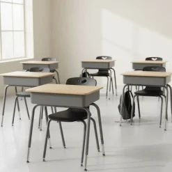 Classroom Set - 24 Aptitude Student Desks & Ntersect Chairs