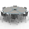 Classroom Set - 6 Diamond Desks & Flavors Chairs