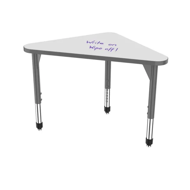 Classroom Set - 20 Premier Dry Erase Triangle Desks & 20 Apex Chairs (18" H - 5th-Adult)