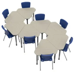 Classroom Set - Premier Gem Desks & Premier Chairs Package