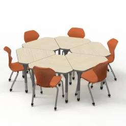 Classroom Set - Premier Gem Desks & Apex Chairs Package