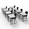 Classroom Set - Premier Single Rectangle Dry Erase Desks & Apex Chairs Package