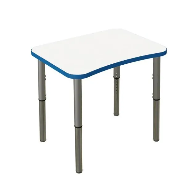 Classroom Set - 24 Ryan Synergy Dry Erase Student Desks and Stack Chairs
