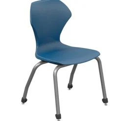 Classroom Set- 24 Single Student Gem Dry Erase Apex Desks & 24 Apex Stack Chairs (18'' H 5th-Adult)