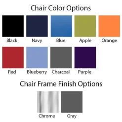Classroom Set- 24 Single Student Gem Dry Erase Apex Desks & 24 Apex Stack Chairs (18'' H 5th-Adult)