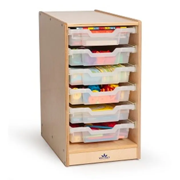 Clear Tray Rolling Storage Center