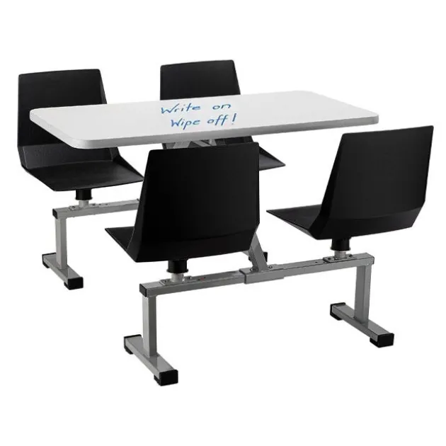 Cluster Swivel Booth with Dry Erase Top