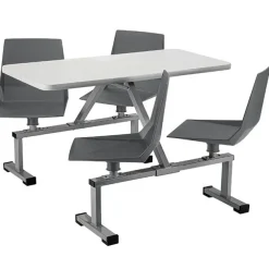 Cluster Swivel Booth with MDF Top