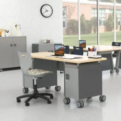 Compass Dual Cabinet Teacher Desks