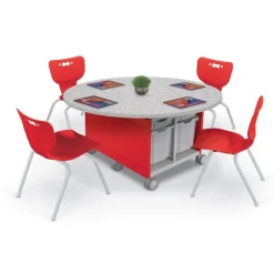 Compass Island Round Cabinet & 18" Hierarchy Chair Package
